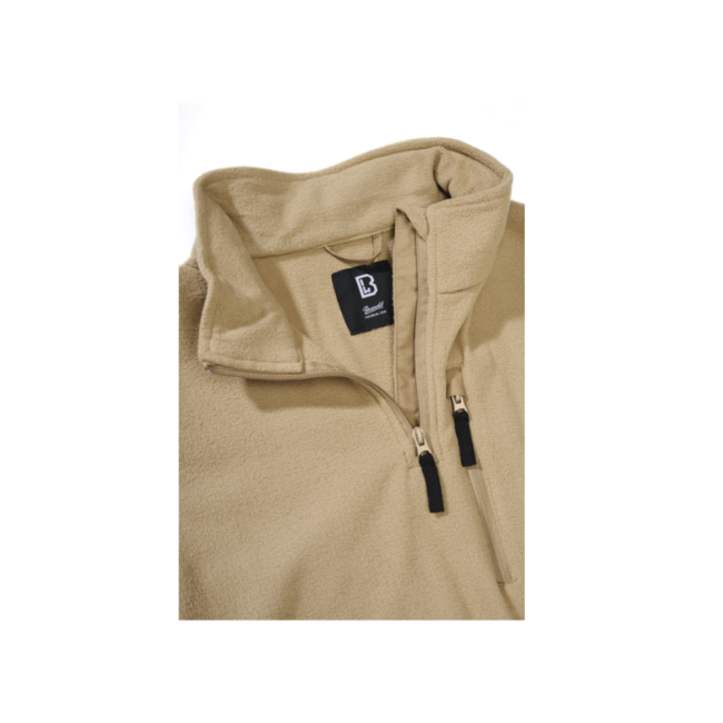 Brandit Troyer Fleece-Jacke, camel