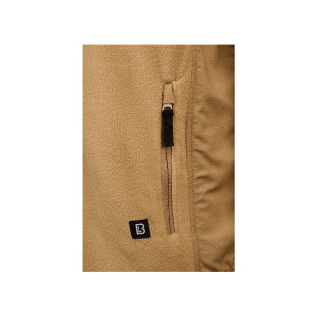 Brandit Fleecejacket Ripstop Μπουφάν, Καμηλό