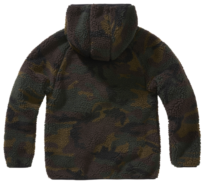 Brandit Teddy kinder-fleecejacke, woodland