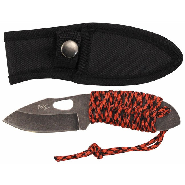 Fox Outdoor Ganzmetallmesser klein, Redrope