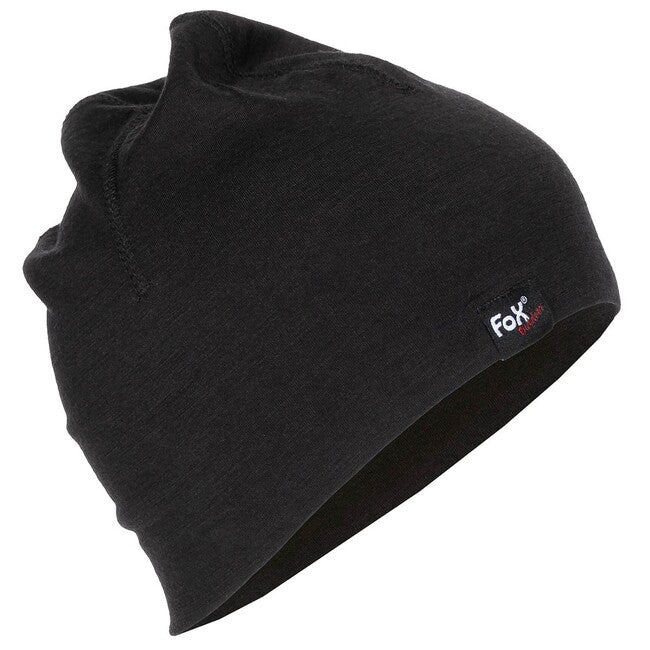 Fox Outdoor Merino Lite mütze, schwarz