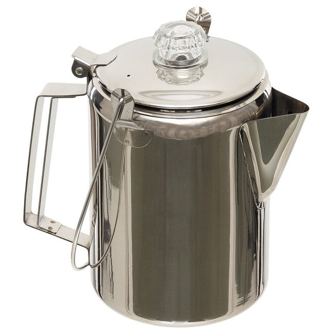 Fox Outdoor Kaffeekanne mit Perkolator aus Edelstahl