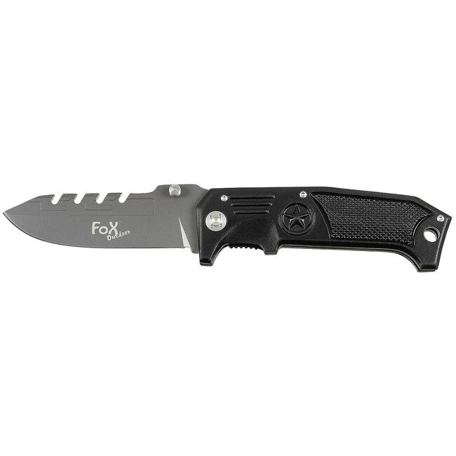 Fox Outdoor einhand klinkenstecker metallgriff, schwarz