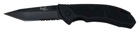 Fox Outdoor Öffnungsmesser Well 19cm, schwarzj