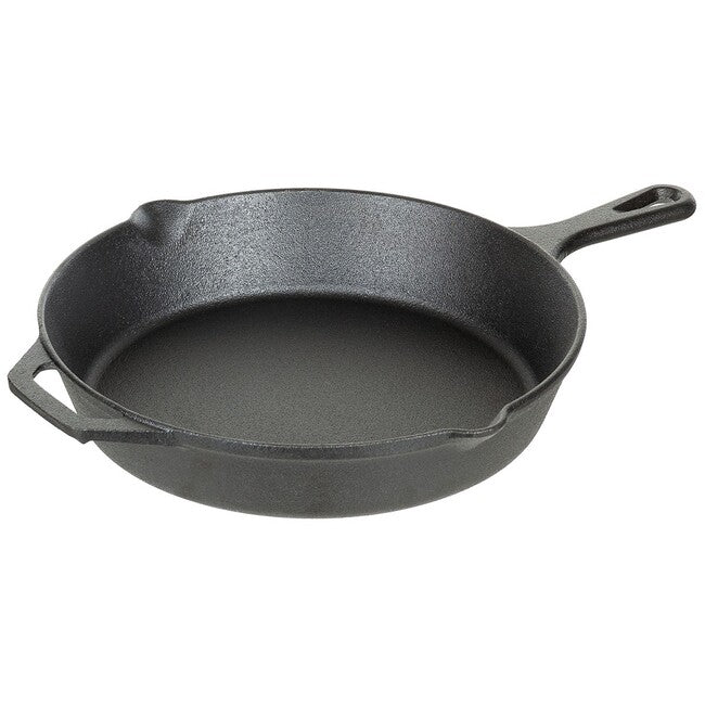 Fox Outdoor Bratpfanne mit Griff, Gusseisen, Durchmesser ca. 30 cm