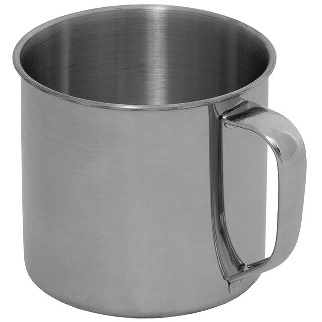 Fox Outdoor Einwandiger Becher, Edelstahl, ca. 500 ml