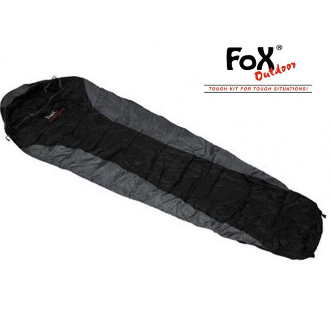 Fox Mumie Economic Schlafsack +/- 0°C, schwarz - grau