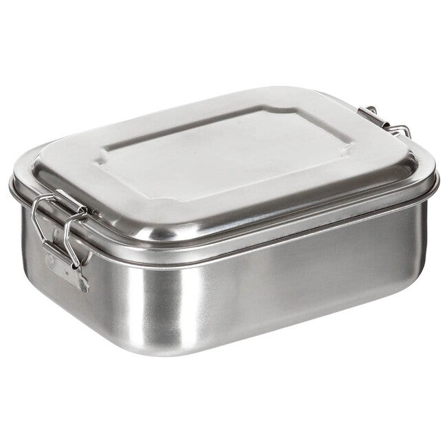 FoxOutdoor Lunchbox edelstahl ca. 16 x 13 x 6,2 cm