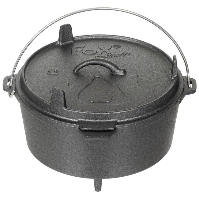 Fox Outdoor Dutch Oven Feuertopf Gusseisen ca. 5,7 l