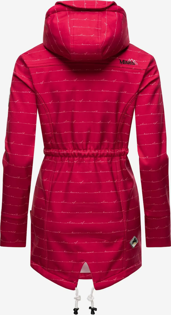 Marikoo ZIMTZICKE P damen-winter-softshelljacke mit kapuze, fuchsia