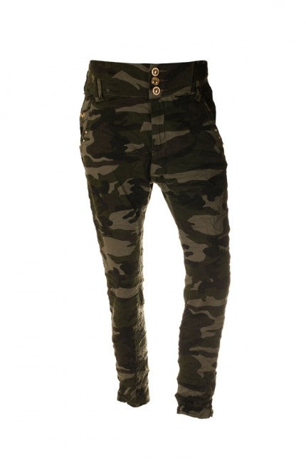 O&T gar­ment Damenhose s nizkym sedom woodland