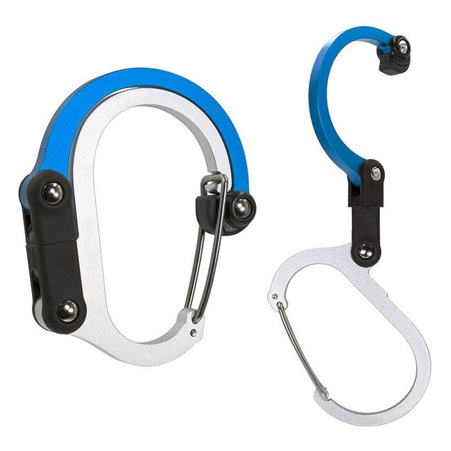 Gear Aid Heroclip Mini Karabiner, blue steel