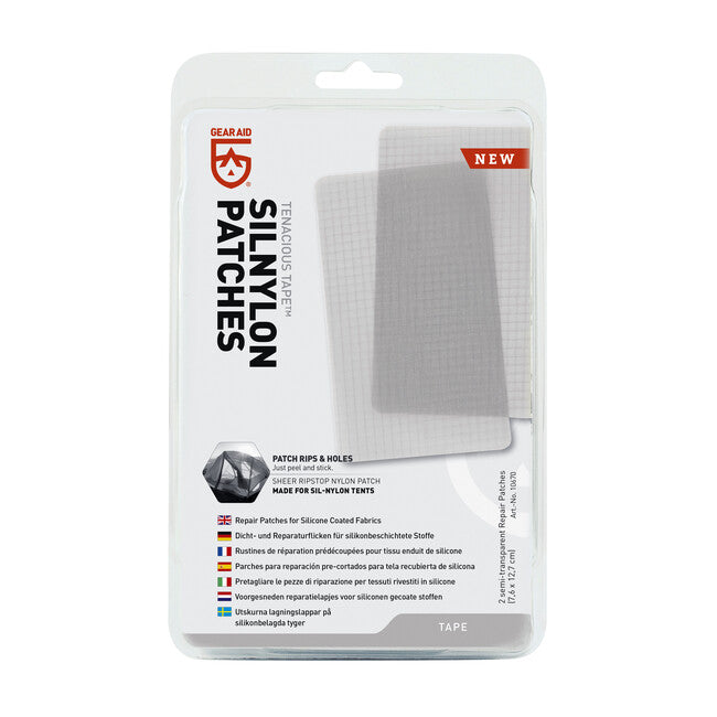 GearAid Tenacious Tape Silnylon Flicken halbtransparent 2 Stück