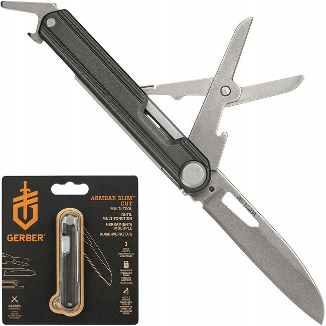 Gerber Onyx Multifunktions- Messer 3 nastroje, 6,3 cm, schwarz
