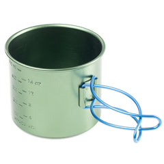 GSI Outdoors Bugaboo Bottle Cup Aluminum Mug, 591 ml, Green