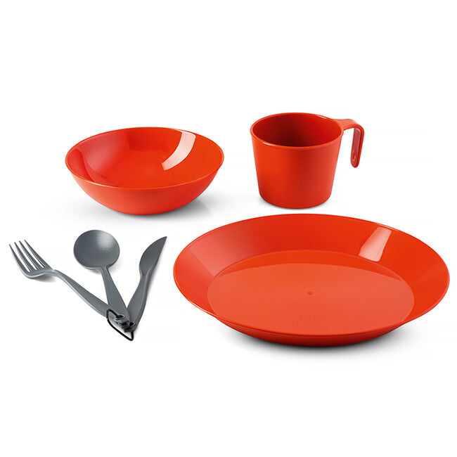 GSI Outdoors Cascadian 3 Geschirr-Set für eine Person, terracotta