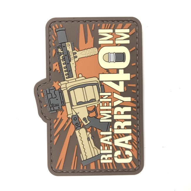 WARAGOD Patch GUN- REAL MEN CARRY 40MM