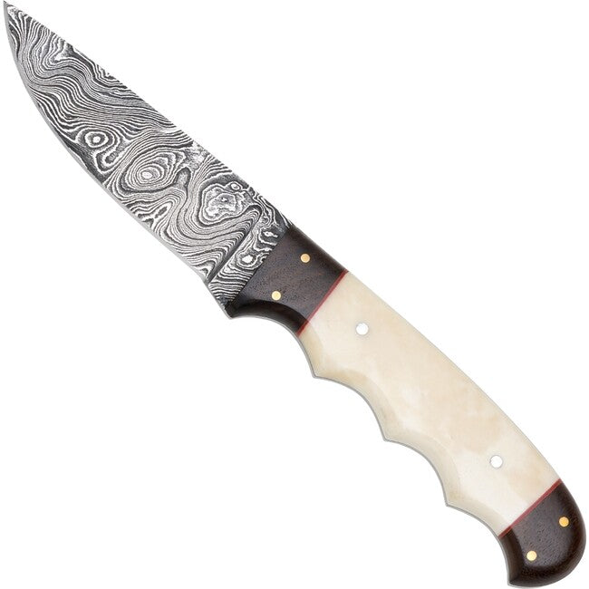 Haller Damastmesser mit feststehender Klinge, 10 cm