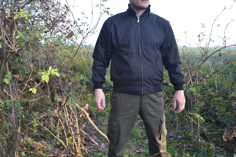 Pro Company Harrington-Jacke Englischer Stil schwarz