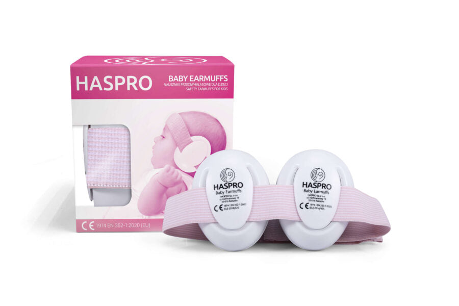 HASPRO Baby Ohrenschützer Gehörschutz 0+, Rosa