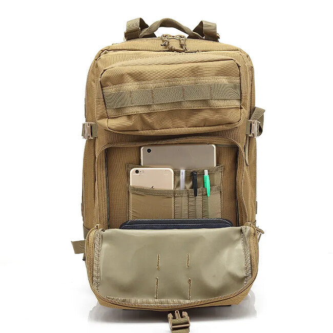 Dragowa Tactical Waterproof Tactical Backpack 45L, Khaki