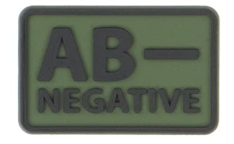Helikon-Tex 3D PVC nasivka AB- Negative, set 2ks olive green