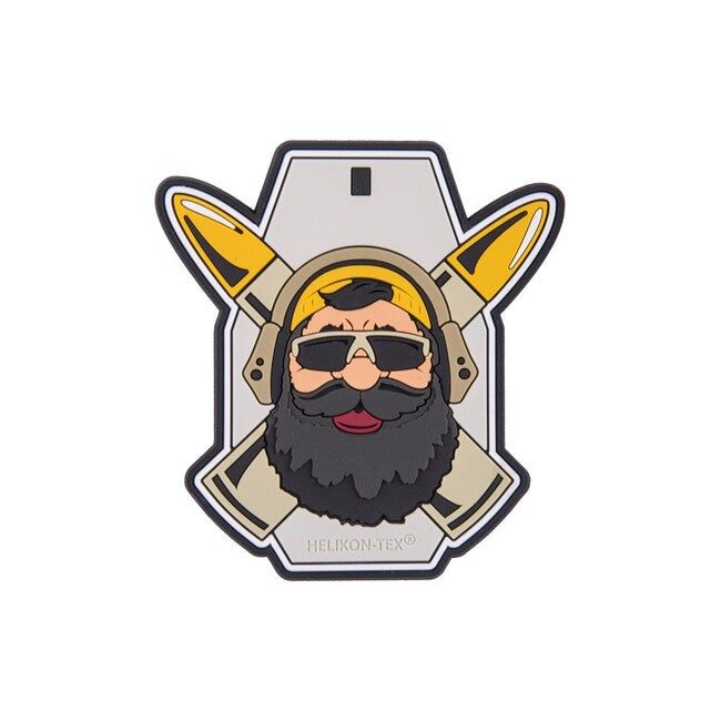 Helikon-Tex "Beardman RANGE" Aufnäher - PVC - Grau