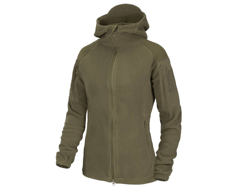 Helikon-Tex Cumulus damen-Fleece-T-shirt mit Kapuze, taiga green