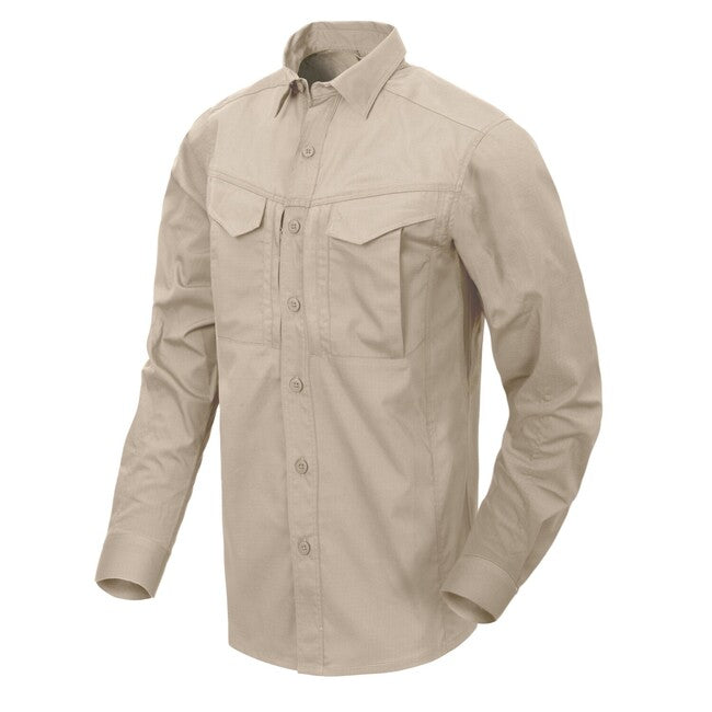 Helikon-Tex Defender Mk2 Hemd mit langen Ärmeln - PolyCotton Ripstop, beige