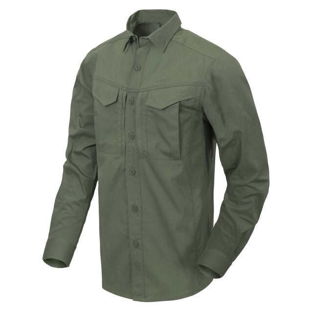 Helikon-Tex Defender Mk2 Hemd mit langen Ärmeln - PolyCotton Ripstop - olivgrün