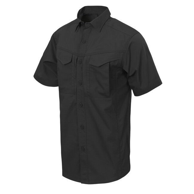 Helikon-Tex Defender Mk2 Hemd mit kurzen Ärmeln - PolyCotton Ripstop - schwarz