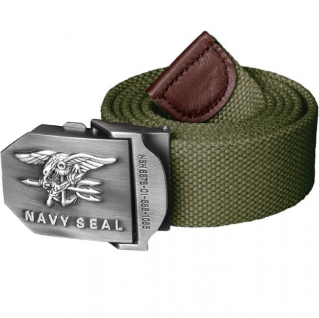 Helikon-Tex Navy Seal Gürtel s kovovou prackou oliv 4cm
