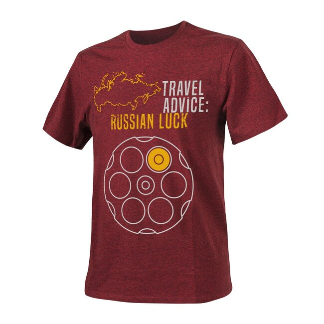Helikon-Tex Travel Advice: Russian Luck T-shirt - Melange Rot