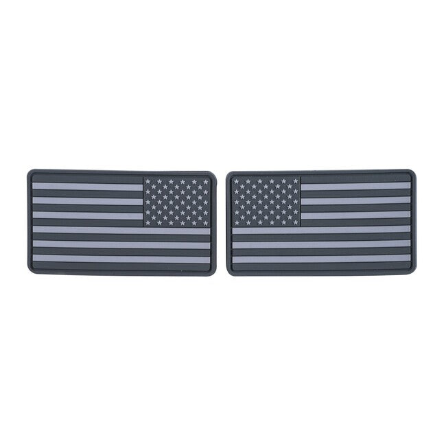 Helikon-Tex USA Large Flag Aufnäher (Set - 2 Stück) - PVC - Grau