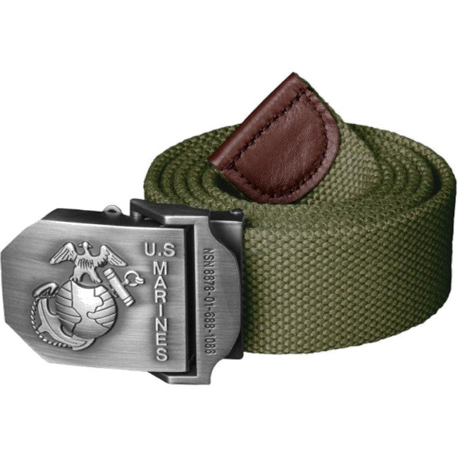 Helikon-Tex USMC Gürtel s kovovou prackou oliv 4cm
