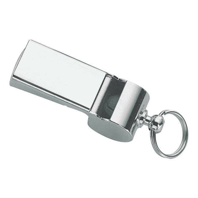 Herbertz Bundesliga-Schiedsrichterpfeife 6,5 cm, messing vernickelt