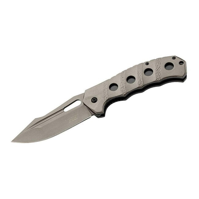 Herbertz Stahl Einhandtaschenmesser 9cm, stahl, titan
