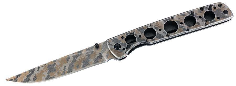 Herbertz taktisches Einhand-taschenmesser 11,5cm, rostfreier Stahl, Tarnmuster Camo