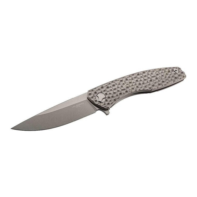 Herbertz Einhandtaschenmesser 10cm, titan, cnc-oberflächenstruktur