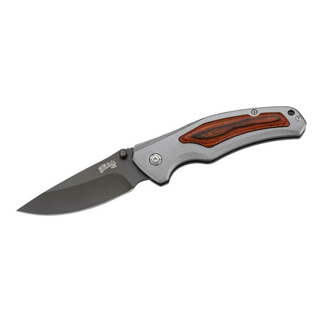 Herbertz Einhandtaschenmesser 7,5cm, aluminium, pakkaholz und aluminium