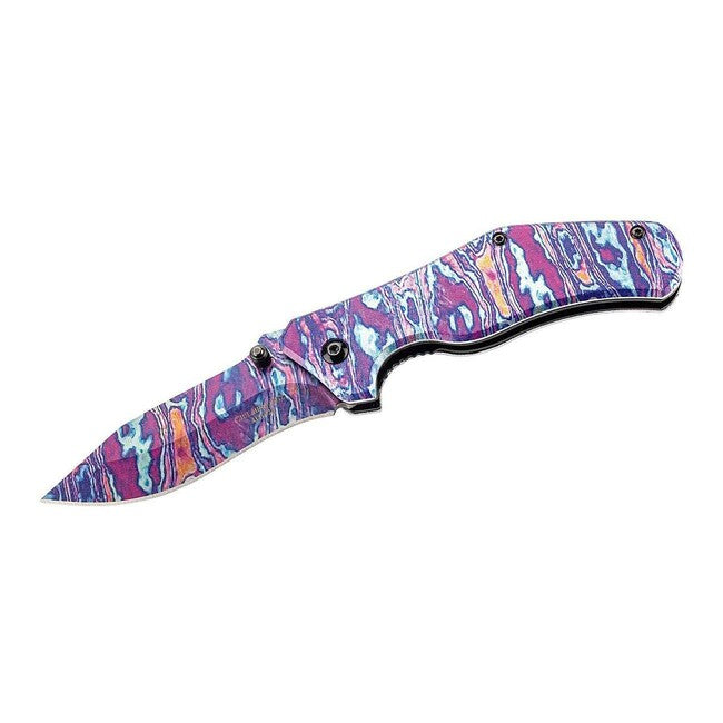 Herbertz Einhandtaschenmesser 7,5cm, aluminium, farbig