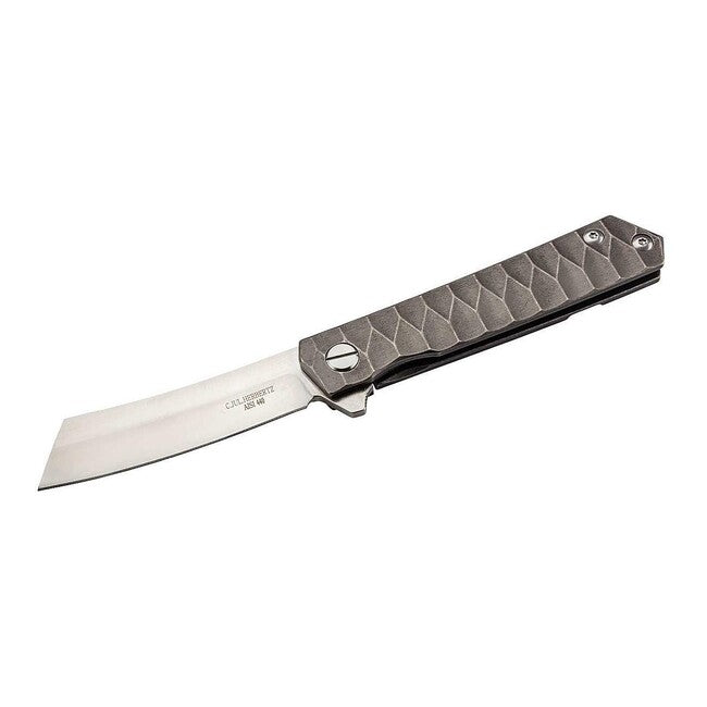 Herbertz Einhand-taschenmesser 8,5cm, titan, offener rahmen