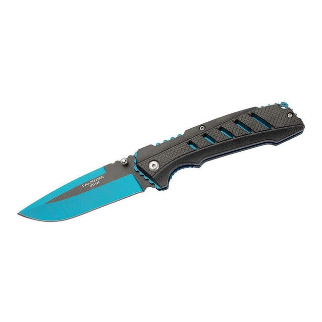 Herbertz Einhandtaschenmesser 9,5cm, schwarz-blau