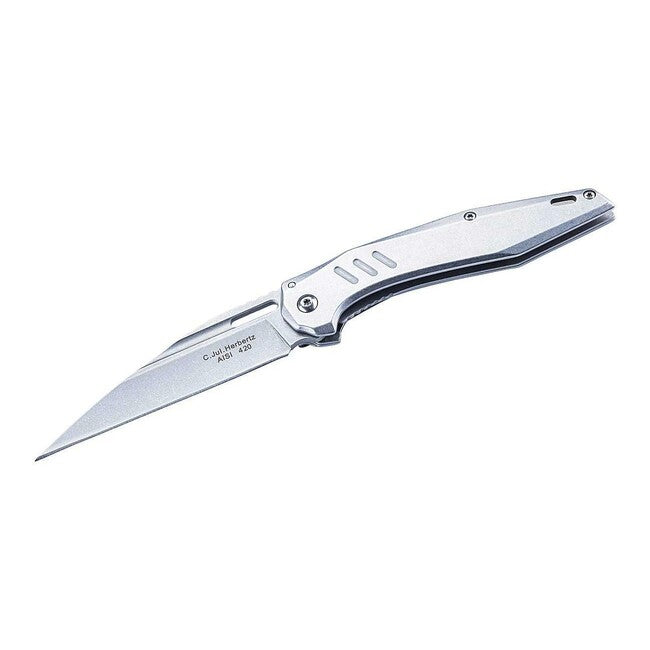 Herbertz Einhandtaschenmesser 9cm, Vollstahl, Stonewash