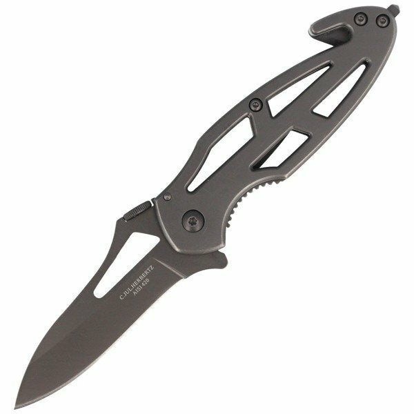 Herbertz Einhand-Rettungsmesser 8,2cm, mattierter Edelstahl