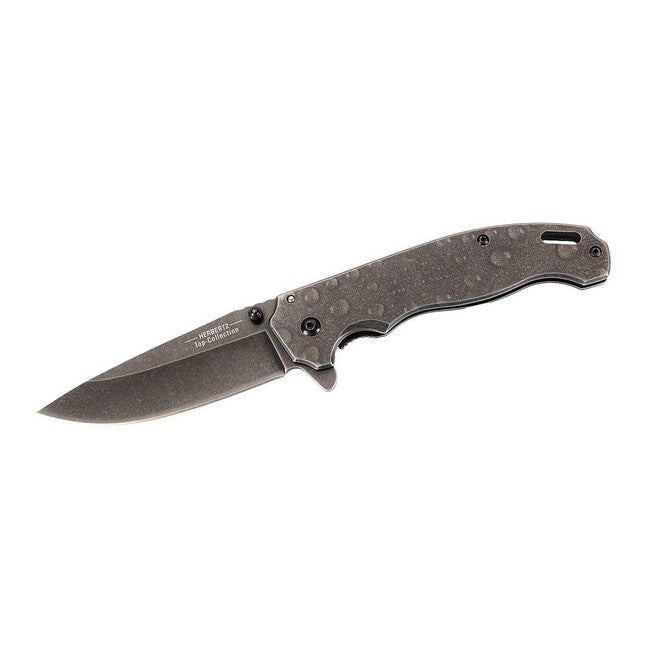 Herbertz TOP-Collection Einhand-taschenmesser 9cm, rostfreier Stahl, Tropfenoptik