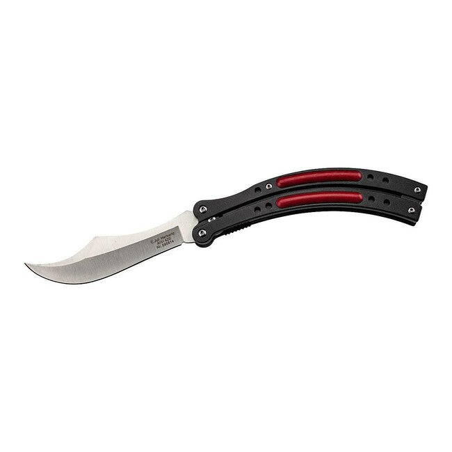 Herbertz taschenmesser 10,5cm, aluminium, schwarz-rot