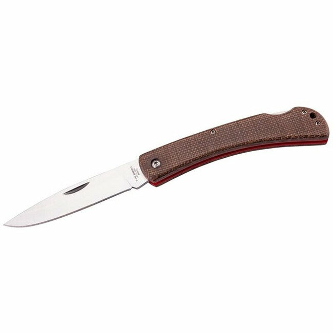 Herbertz taschenmesser 10cm, micarta braun