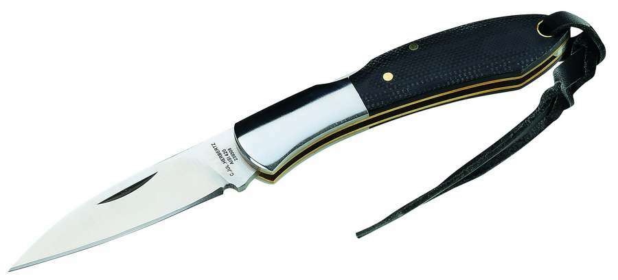 Herbertz taschenmesser 5,8 cm, schwarz, G10