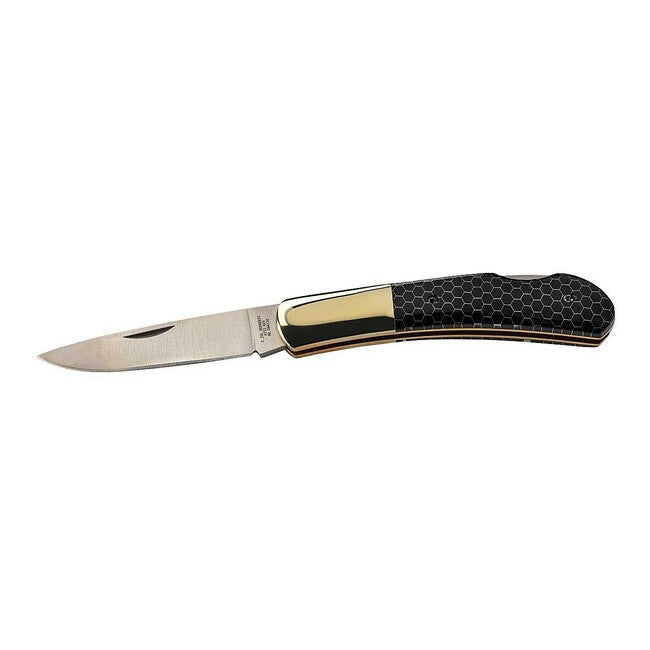 Herbertz taschenmesser 7,5cm, Kunststoff mit Wabenmuster, schwarz